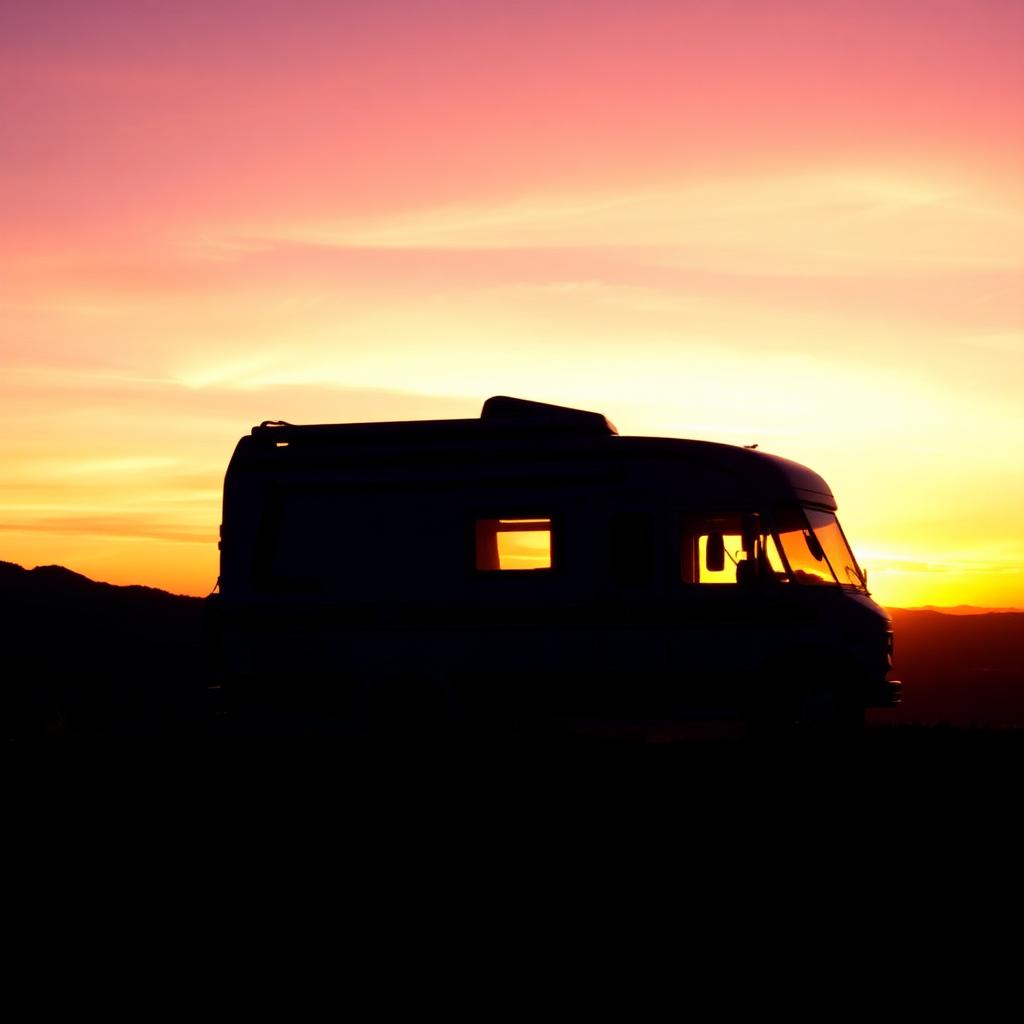 Atardecer en camper